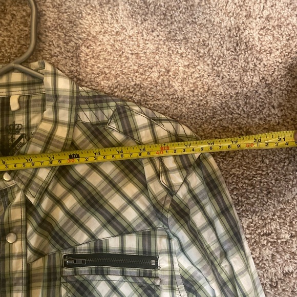 Guess long sleeved snap button down plaid shirt 2/15$ - Picture 6 of 16